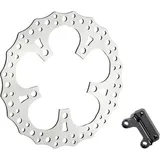 Arlen Ness Jagged Harley Davidson Fltrxs 1868 Abs Road Glide Special 114 22 Bremsscheibe - Silver / Black - One Size