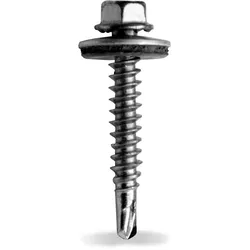 1St. K2SYSTE Self-tapping metal s Selbstbohrende Sechskantblechschraube mi
