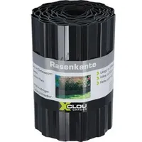 X-Clou Rasenkante 1052312, Kunststoff, anthrazit, Länge 9 m, Höhe 20 cm