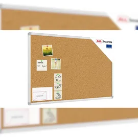 ALLboards Pinnwand mit Alurahmen 90x60cm,