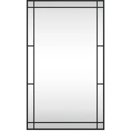 vidaXL Wandspiegel Schwarz 60x100 cm Rechteckig Eisen