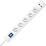 Kopp Steckdosenleiste 5-fach mit 2x USB