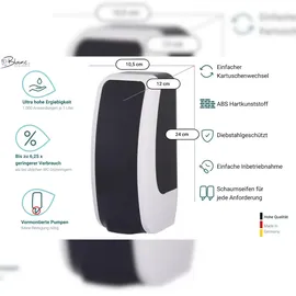 Blanc HYGIENIC Set Manueller Spender für Toilettensitzreinigung Blanc Cosmos +2x 1-Liter Sitzreinigungsschaum – PRODUKTSET