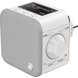 Hama DR40BT-PlugIn (DAB+, Bluetooth), Radio, Grau, Weiss