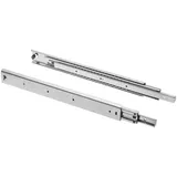 GTV H53 Schubladenschienen Vollauszüge Schubladenauszüge - 53.9 x 550 mm - 2 mm Starken Verzinkt Stahl - Rollenauszug Teleskopschiene Kugelführung - Schienensystem Belastbar bis 100 Kg 1 Set= 2 Stück