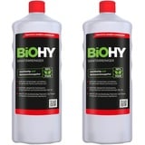 BiOHY Sanitärreiniger Badreiniger Kalklöser, Badezimmer Reiniger 2er Pack (2 x 1 Liter Flasche)