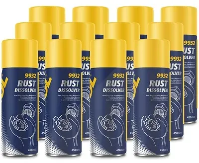 Mannol 12x 450 ml Rust Dissolver Rostlöser [Hersteller-Nr. 9932]