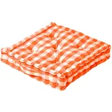 Homescapes Sitzkissen 40 x 40 cm Orange