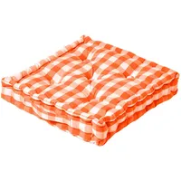Homescapes Sitzkissen 40 x 40 cm Orange