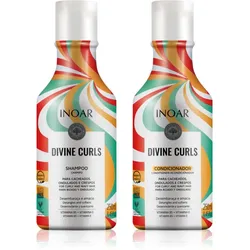 INOAR Curls Set Lockenpflege für lockiges Haar 2x250 ml