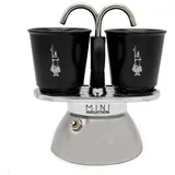 Bialetti 7310 Mokka-Kanne Silber Edelstahl 2 Tassen 92 mm 90 ml