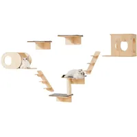 Vevor Kletterwand, Katzenwandregale und Sitzstangen mit Sprungbrettern, Katzenbetten, Hängematten