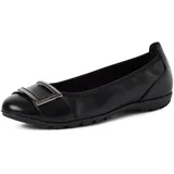 Marco Tozzi Damen Ballerinas mit Zierschnalle Elegant, Schwarz (Black), 39 EU