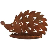 itsisa Rostfigur Igel 10x17 cm - Rost Design, Deko für den Garten, Gartendeko, Metalldeko