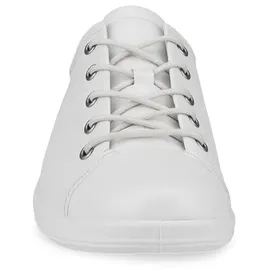 ECCO Soft 2.0 Tie Tie Hohe Sneaker Weiß, 35