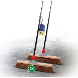 Novaliv Besen 2x Kokos 50 cm Braun