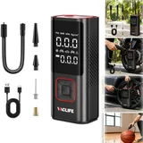 LCD Elektrische Akku Luftpumpe Auto Reifen Druckluft Fahrrad Kompressor 6000mAh