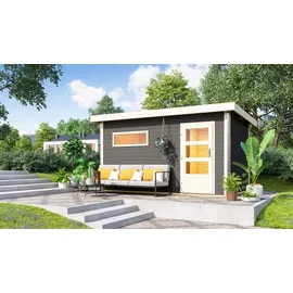 Karibu Skrollan 3 ohne Ofen terragrau
