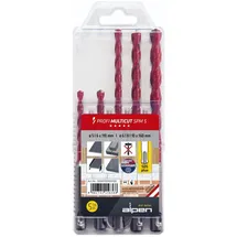 Alpen Multicut Bohrerset 5-teilig 5 mm/6 mm/8 mm/10 mm SDS-Plus
