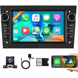 1+32G Android 13 Autoradio 2 Din für Opel Astra Antara Vectra Corsa Zafira Meriva Vivara Vivaro Carplay Android Auto Navi GPS WiFi 7 Zoll Autoradio mit Mirror LInk Bluetooth FM/RDS/DAB Rückfahrkamera