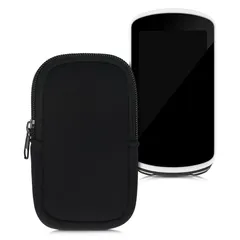 kwmobile Tasche kompatibel mit Garmin Edge 1030 / 1030 Plus / 1000 - Fahrrad GPS Neopren Hülle - Schutzcover Navi in Schwarz - Schwarz