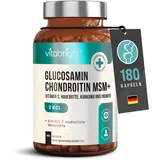 Glucosamin Chondroitin Hochdosiert 2127mg,180 Glucosamin Kapseln, Glucosamin Chondroitin MSM Kurkuma Ingwer Hagebutte, Gelenkkapseln Hochdosiert, Glucosamin Pulver Kapseln, VitaBright Glucosamin