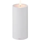 BLOMUS LED Kerze -NOCA- Batteriebetriebene Stumpenkerze mit Timerfunktion, Outdoor, Spritzwassergeschützt (Micro Chip, L)