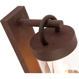 Trio Außenwandleuchte Aluminium 33,0 cm inkl. Bewegungsmelder rostfarbig
