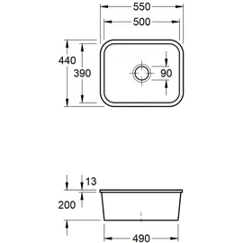 Villeroy & Boch Cisterna 60 C weiß alpin + Handbetätigung