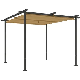 Outsunny Pergola 3 x 3 m Beige