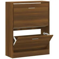 VidaXL Schuhschrank Braun Eichen-Optik 63x24x81 cm Holzwerkstoff