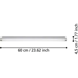 EGLO Tragacete 1 15 W 1900 lm 4000 K Silber 60 cm