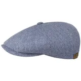 Stetson Flat Cap (1-St) Schiebermütze mit Schirm, Made in the EU blau 62 cm