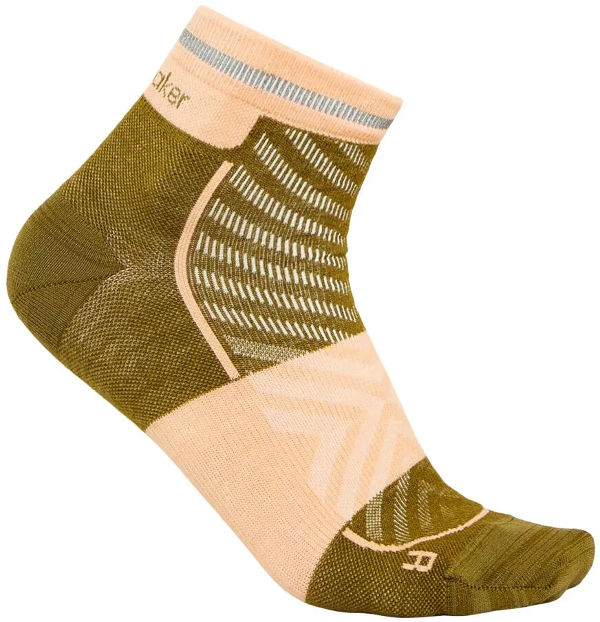 Frauensocken Icebreaker Merino Run+ Ultralight Mini Algae/Feldspar  M - Braun