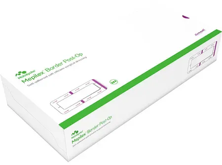 Mepilex Border Post-op Komplettverband Flexibel Steril 10x25cm Stück 5 (496455)