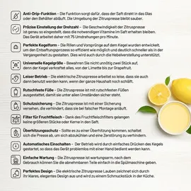 Lauben Electric Citrus Juicer 110WT