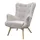 lookway Relaxsessel gepolstert 80 x 105 x 86 cm Beige