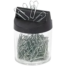 Wedo 2705154 magnetisch, 125 verzinkte Klammern, transparent