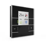 MDT KNX Glas Raumtemperaturregler Smart mit Farbdisplay, Schwarz SCNRTRGS02S