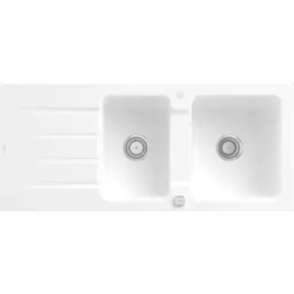 Villeroy & Boch Architectura 1160x510mm stone white + Excenterbetätigung