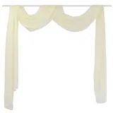 vidaXL Dünner Voile Querbehang 140 x 600 cm creme