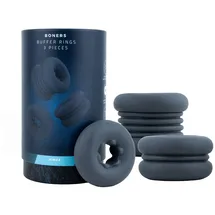 BONERS - Puffer Ringe 3 Stück - Blau