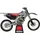 Polisport Motorradständer klappbar Gummi/Kunststoff/Polypropylen max. Belastung 250 kg rot