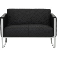 Mid.you 2-Sitzer-Sofa, Schwarz, Hellgrau, Textil, 111x78x71 cm, Rücken echt, Wohnzimmer, Sofas & Couches, Sofas, 2-Sitzer Sofas