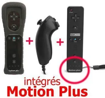 Remote Motionplus controller + Nunchuck Compatible...