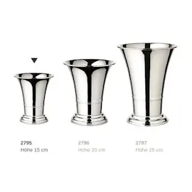 Edzard Vase Tromba, Höhe 15 cm, Ø 14 cm, schwerversilbert