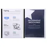 Exacompta Sachet de 10 chemises de presentation pour relier avec serodo pvc lisse 20x100e - a4