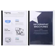 Exacompta Sachet de 10 chemises de presentation pour relier avec serodo pvc lisse 20x100e - a4