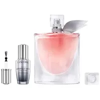 LANCOME Duft-Set La Vie Est Belle EdP 75 ml + Genifique Yeux Konzentrat 5 ml, Luxuriöser Damenduft mit Iris, Vanille und Patchouli