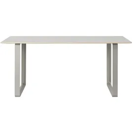 Muuto Tisch, 170 x 85 cm, grau linoleum graue Beine